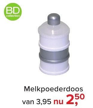 Aanbiedingen Melkpoederdoos - BD Collection - Geldig van 02/01/2017 tot 29/01/2017 bij Baby-Dump