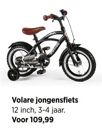 Aanbiedingen Volare jongensfiets - Volare - Geldig van 29/12/2016 tot 30/01/2017 bij Babypark