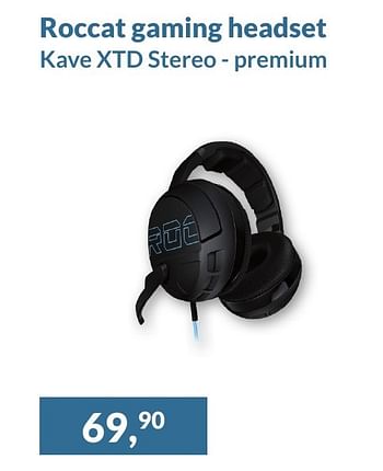 Aanbiedingen Roccat gaming headset kave xtd stereo premium - Roccat - Geldig van 01/01/2017 tot 31/01/2017 bij Alternate