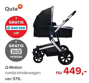 Aanbiedingen Q-motion combi-kinderwagen - Qute  - Geldig van 02/01/2017 tot 29/01/2017 bij Baby-Dump