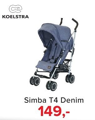 Aanbiedingen Simba t4 denim - Koelstra - Geldig van 02/01/2017 tot 29/01/2017 bij Baby-Dump