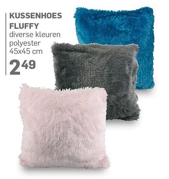 Aanbiedingen Kussenhoes fluffy - Huismerk - Action - Geldig van 04/01/2017 tot 25/02/2017 bij Action