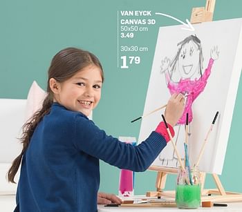 Aanbiedingen Van eyck canvas 3d - Huismerk - Action - Geldig van 04/01/2017 tot 25/02/2017 bij Action