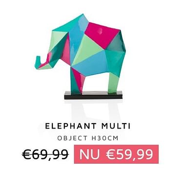 Aanbiedingen Elephant multi - Huismerk - Xooon - Geldig van 05/01/2017 tot 31/01/2017 bij Xooon