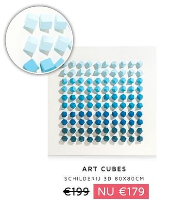 Aanbiedingen Art cubes - Huismerk - Xooon - Geldig van 05/01/2017 tot 31/01/2017 bij Xooon