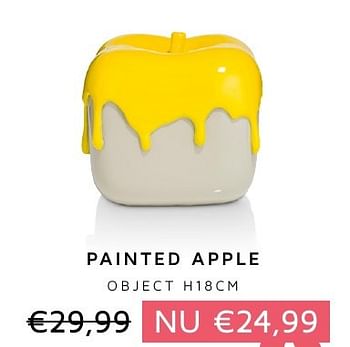Aanbiedingen Painted apple object - Huismerk - Xooon - Geldig van 05/01/2017 tot 31/01/2017 bij Xooon