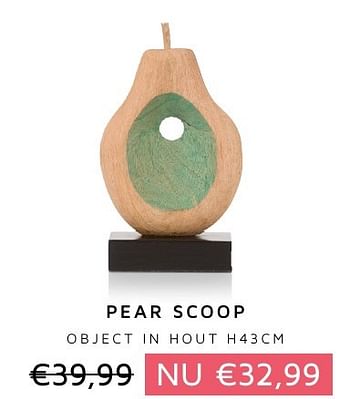 Aanbiedingen Pear scoop - Huismerk - Xooon - Geldig van 05/01/2017 tot 31/01/2017 bij Xooon