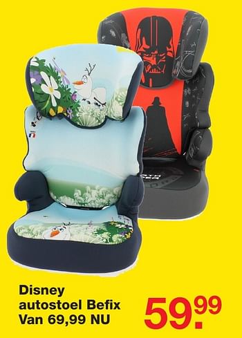 Aanbiedingen Disney autostoel befix - Disney - Geldig van 29/01/2017 tot 20/02/2017 bij Baby & Tiener Megastore