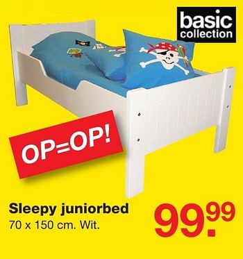 Aanbiedingen Sleepy juniorbed - Huismerk - Baby &amp; Tiener Megastore - Geldig van 29/01/2017 tot 20/02/2017 bij Baby & Tiener Megastore