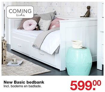 Aanbiedingen New basic bedbank - Coming Kids - Geldig van 29/01/2017 tot 20/02/2017 bij Baby & Tiener Megastore