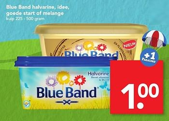 Aanbiedingen Blue band halvarine, idee, goede start of melange - Blue Band - Geldig van 22/01/2017 tot 28/01/2017 bij Deen Supermarkten