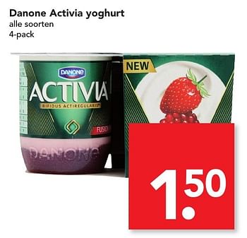 Aanbiedingen Danone activia yoghurt - Danone - Geldig van 22/01/2017 tot 28/01/2017 bij Deen Supermarkten