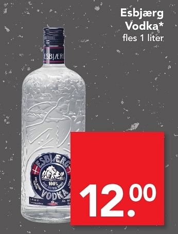 Aanbiedingen Esbjaerg vodka - Esbjaerg - Geldig van 22/01/2017 tot 28/01/2017 bij Deen Supermarkten