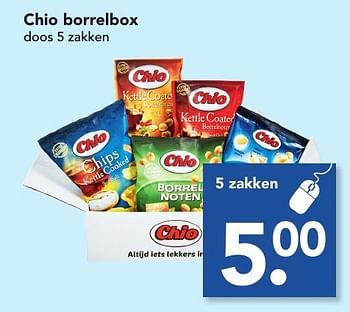Aanbiedingen Chio borrelbox - Chio - Geldig van 22/01/2017 tot 28/01/2017 bij Deen Supermarkten