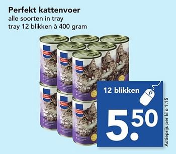 Aanbiedingen Perfekt kattenvoer - Perfekt - Geldig van 22/01/2017 tot 28/01/2017 bij Deen Supermarkten