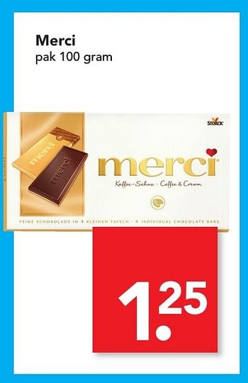 Aanbiedingen Merci - MERCI - Geldig van 22/01/2017 tot 24/01/2017 bij Deen Supermarkten