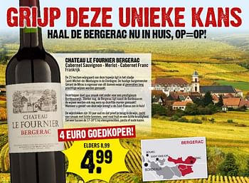 Aanbiedingen Chateau le fournier bergerac - Rode wijnen - Geldig van 22/01/2017 tot 28/01/2017 bij Dirk III