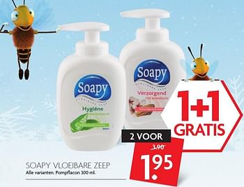 Aanbiedingen Soapy vloeibare zeep - Soapy - Geldig van 22/01/2017 tot 28/01/2017 bij Deka Markt