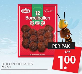 Aanbiedingen Enkco borrelballen - Enkco - Geldig van 22/01/2017 tot 28/01/2017 bij Deka Markt