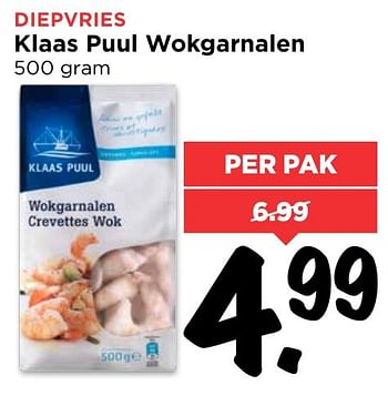 Aanbiedingen Klaas puul wokgarnalen - Klaas Puul - Geldig van 22/01/2017 tot 28/01/2017 bij Vomar