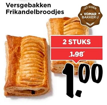 Aanbiedingen Versgebakken frikandelbroodjes - Huismerk Vomar - Geldig van 22/01/2017 tot 28/01/2017 bij Vomar