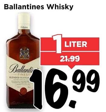 Aanbiedingen Ballantines whisky - Ballantine's - Geldig van 22/01/2017 tot 28/01/2017 bij Vomar