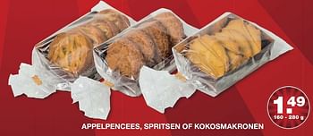 Aanbiedingen Appelpencees, spritsen of kokosmakronen - Huismerk - Aldi - Geldig van 22/01/2017 tot 29/01/2017 bij Aldi