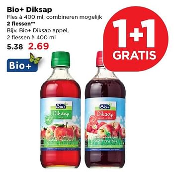 Aanbiedingen Bio+ diksap - Bio+ - Geldig van 22/01/2017 tot 28/01/2017 bij Plus