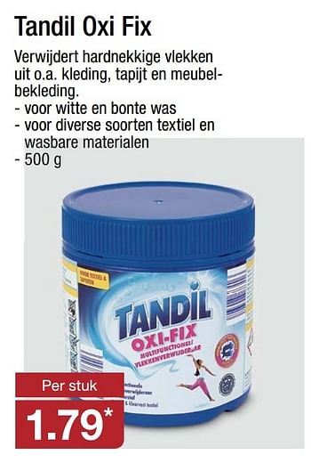 Aanbiedingen Tandil oxi fix - Tandil - Geldig van 22/01/2017 tot 29/01/2017 bij Aldi