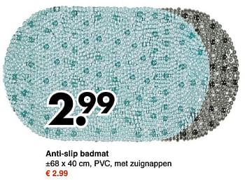 Aanbiedingen Anti-slip badmat - Huismerk - Wibra - Geldig van 22/01/2017 tot 11/02/2017 bij Wibra
