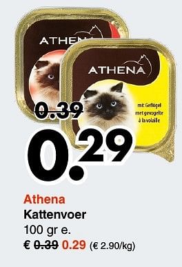 Aanbiedingen Athena kattenvoer - Athena - Geldig van 22/01/2017 tot 11/02/2017 bij Wibra