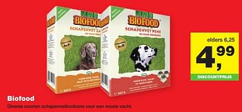 Aanbiedingen Biofood schapenvetbonbons - Biofood - Geldig van 23/01/2017 tot 05/02/2017 bij Jumper