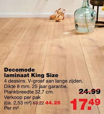 Aanbiedingen Decomode laminaat king size - DecoMode - Geldig van 23/01/2017 tot 29/01/2017 bij Praxis