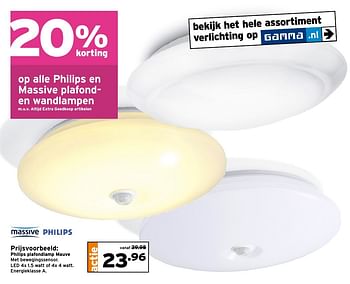 Aanbiedingen Philips plafondlamp mauve - Philips - Geldig van 23/01/2017 tot 29/01/2017 bij Gamma