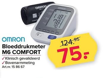 Aanbiedingen Omron bloeddrukmeter m6 comfort - Omron - Geldig van 23/01/2017 tot 05/02/2017 bij Kijkshop