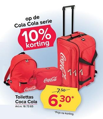 Aanbiedingen Toilettas coca cola - Huismerk - Kijkshop - Geldig van 23/01/2017 tot 05/02/2017 bij Kijkshop