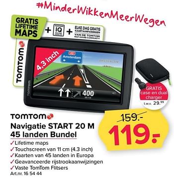 Aanbiedingen Tomtom navigatie start 20 m 45 landen bundel - TomTom - Geldig van 23/01/2017 tot 05/02/2017 bij Kijkshop
