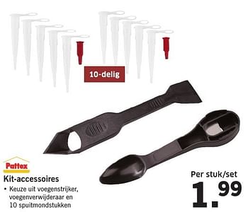 Aanbiedingen Kit-accessoires - Pattex - Geldig van 23/01/2017 tot 29/01/2017 bij Lidl