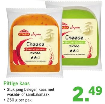 Aanbiedingen Pittige kaas - Vitasia - Geldig van 23/01/2017 tot 29/01/2017 bij Lidl