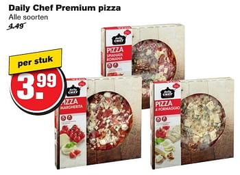 Aanbiedingen Daily chef premium pizza - Daily chef - Geldig van 25/01/2017 tot 31/01/2017 bij Hoogvliet