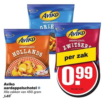 Aanbiedingen Aviko aardappelschotel - Aviko - Geldig van 25/01/2017 tot 31/01/2017 bij Hoogvliet