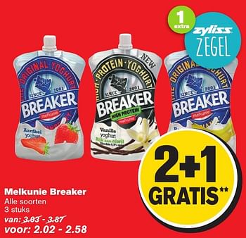 Aanbiedingen Melkunie breaker - Melkunie - Geldig van 25/01/2017 tot 31/01/2017 bij Hoogvliet