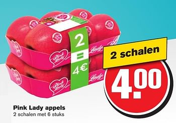 Aanbiedingen Pink lady appels - Huismerk - Hoogvliet - Geldig van 25/01/2017 tot 31/01/2017 bij Hoogvliet