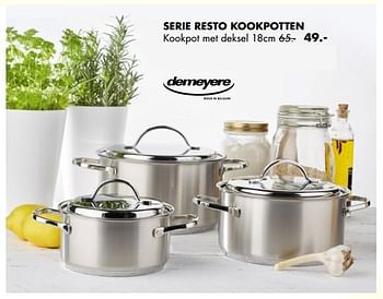 Aanbiedingen Kookpot met deksel - Demeyere - Geldig van 06/02/2017 tot 27/02/2017 bij Multi Bazar