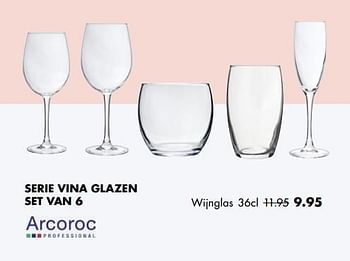 Aanbiedingen Wijnglas - Arcoroc - Geldig van 06/02/2017 tot 27/02/2017 bij Multi Bazar
