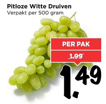 Aanbiedingen Pitloze witte druiven - Huismerk Vomar - Geldig van 29/01/2017 tot 04/02/2017 bij Vomar