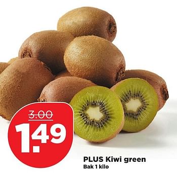 Aanbiedingen Plus kiwi green - Huismerk - Plus - Geldig van 29/01/2017 tot 04/02/2017 bij Plus