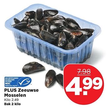 Aanbiedingen Plus zeeuwse mosselen - Huismerk - Plus - Geldig van 29/01/2017 tot 04/02/2017 bij Plus