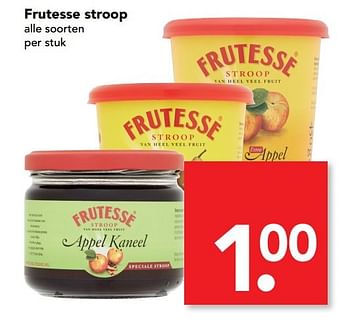 Aanbiedingen Frutesse stroop - Frutesse - Geldig van 29/01/2017 tot 04/02/2017 bij Deen Supermarkten