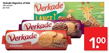 Aanbiedingen Verkade digestive of kids - Verkade - Geldig van 29/01/2017 tot 04/02/2017 bij Deen Supermarkten